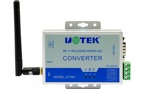 工業(yè)級(jí)無線傳輸模塊_UT-901 433MHz載波轉(zhuǎn)RS-232/485/422無線通訊模塊