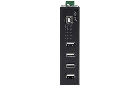 工業(yè)級USB轉換器_UT-804 4口工業(yè)級USB HUB